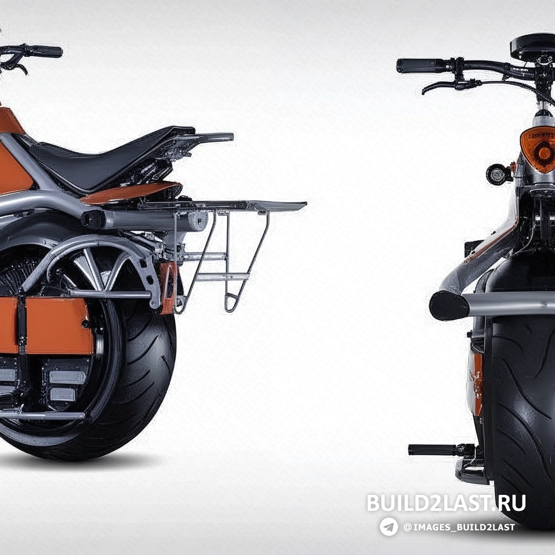 Электрический одноколесный мотоцикл RYNO черного цвета на фоне города Бивертона, США, в стиле Hi-tech