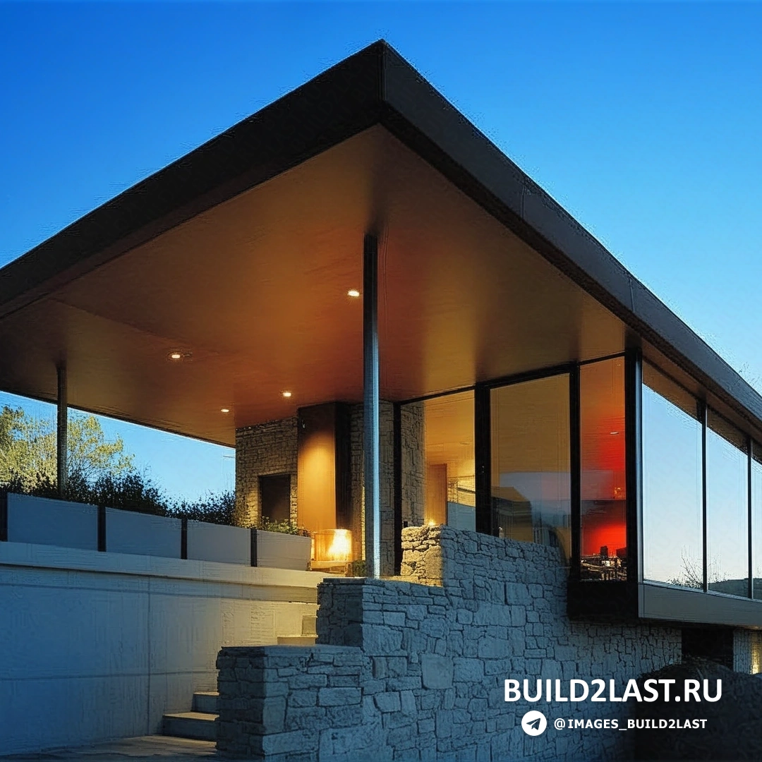 Современный интерьер дома с открытой планировкой и минималистичным дизайном