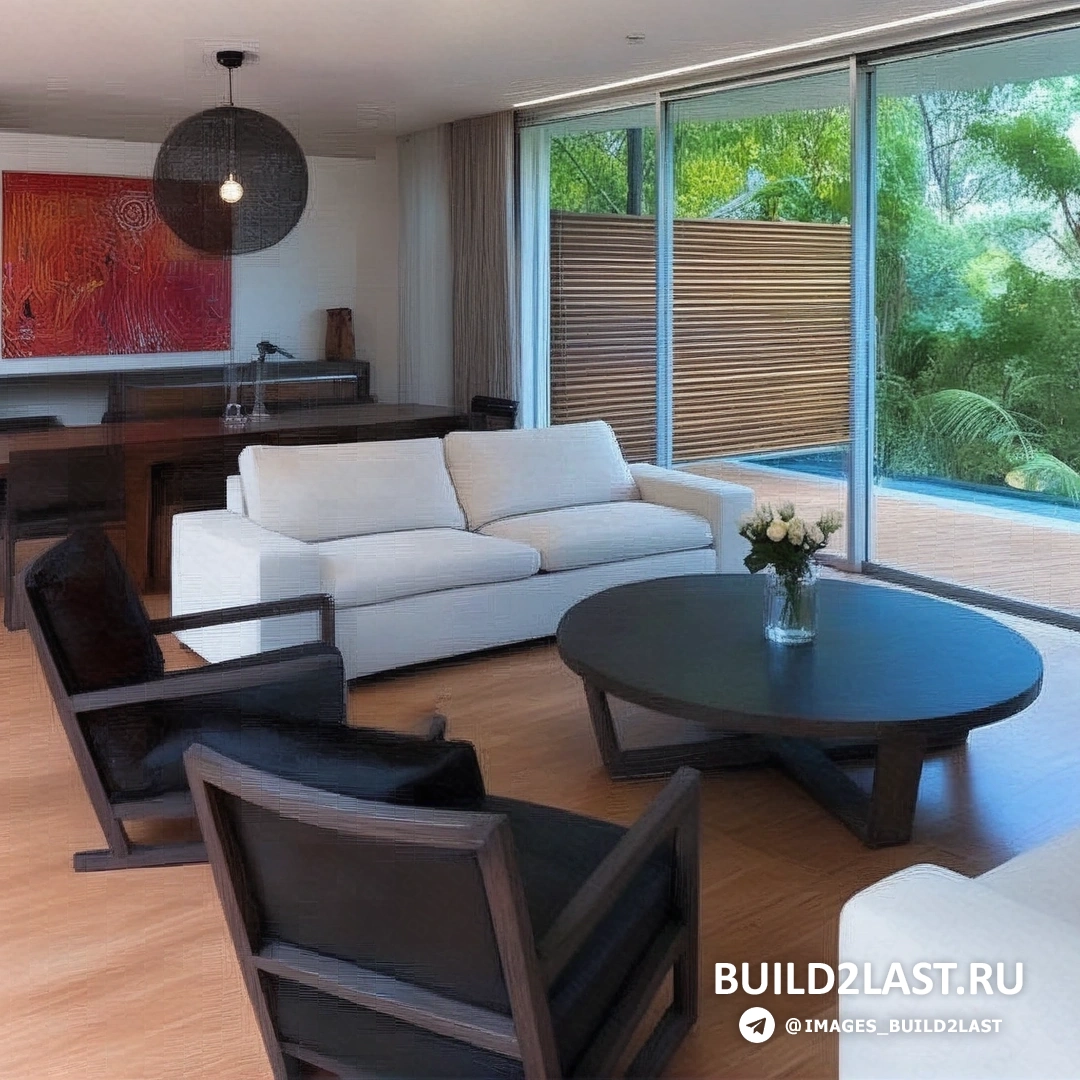 Студия для творчества с искусно подобранными предметами и яркими акцентами