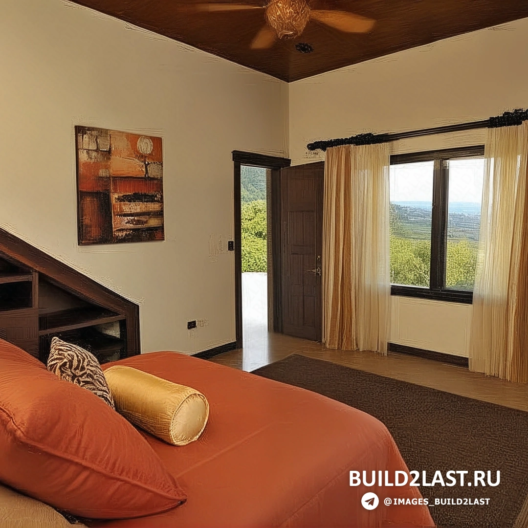 Вид на фасад дома с большими окнами и террасой, с видом на океан